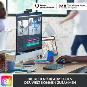 Logitech MX Keys Mini - Tastatur - Hintergrundbeleuchtung Pale Gray