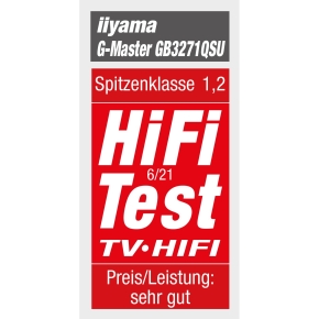 IIYAMA 80.0cm (31.5) GB3271QSU-B1 16:9 2xHDMI+2xDP+USB IPS