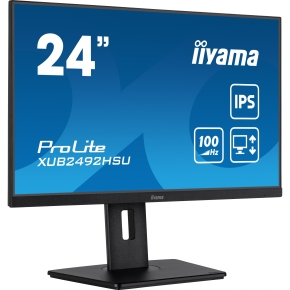 60,5cm/24 (1920x1080) iiyama ProLite XUB2492HSU-B6 FHD IPS 100Hz 4ms 16:9 HDMI DP 4xUSB LS Black