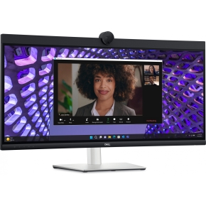 86,71cm/34 (3440x1440) Dell P3424WEB 21:9 Curved WQHD IPS 60Hz 5ms HDMI DP RJ45 Webcam USB-C VESA Black/Silver