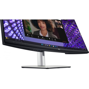 86,71cm/34 (3440x1440) Dell P3424WEB 21:9 Curved WQHD IPS 60Hz 5ms HDMI DP RJ45 Webcam USB-C VESA Black/Silver