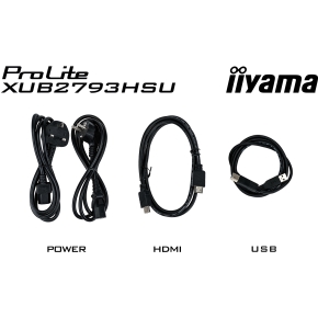 68,6cm/27 (1920x1080) iiyama ProLite XUB2793HSU-B6 16:9 FHD IPS 100Hz 1ms HDMI DP Pivot VESA Speaker Black