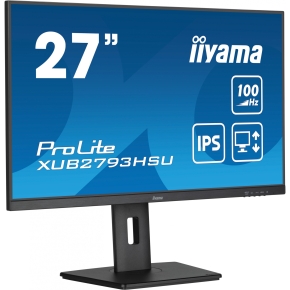 68,6cm/27 (1920x1080) iiyama ProLite XUB2793HSU-B6 16:9 FHD IPS 100Hz 1ms HDMI DP Pivot VESA Speaker Black