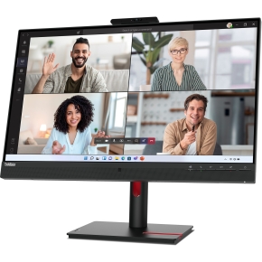 68,6cm/27 (2560x1440) Lenovo ThinkVision T27hv-30 16:9 QHD IPS 4ms 75Hz HDMI DP USB-C Speaker Pivot Black