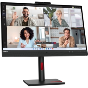 68,6cm/27 (2560x1440) Lenovo ThinkVision T27hv-30 16:9 QHD IPS 4ms 75Hz HDMI DP USB-C Speaker Pivot Black