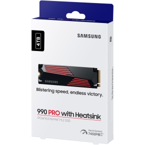 M.2 4TB Samsung 990 PRO Heatsink NVMe PCIe 4.0 x 4 retail