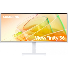 86,4cm/34 (3440x1440) Samsung ViewFinity S6 S34C650TAU 21:9 UWQHD Curved 5ms 100Hz HDR10 2xThunderbolt 4 HDMI DP Speaker White