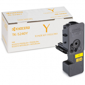 Kyocera Toner TK-5240Y Gelb bis zu 3.000 Seiten gem. ISO/IEC 19798