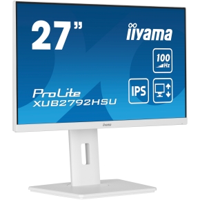 68,6cm/27 (1920x1080) iiyama Prolite XUB2792HSU-W6 16:9 FHD IPS 100Hz 0,4ms HDMI DP USB LS Pivot Vesa White