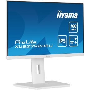 68,6cm/27 (1920x1080) iiyama Prolite XUB2792HSU-W6 16:9 FHD IPS 100Hz 0,4ms HDMI DP USB LS Pivot Vesa White