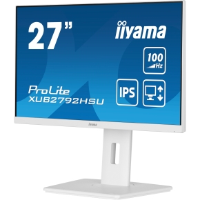 68,6cm/27 (1920x1080) iiyama Prolite XUB2792HSU-W6 16:9 FHD IPS 100Hz 0,4ms HDMI DP USB LS Pivot Vesa White