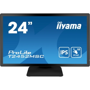 61cm/24 (1920x1080) iiyama ProLite T2452MSC-B1 16:9 FHD IPS Touch 14ms HDMI DP USB-C Speaker Black