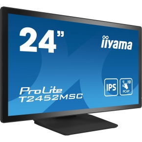 61cm/24 (1920x1080) iiyama ProLite T2452MSC-B1 16:9 FHD IPS Touch 14ms HDMI DP USB-C Speaker Black