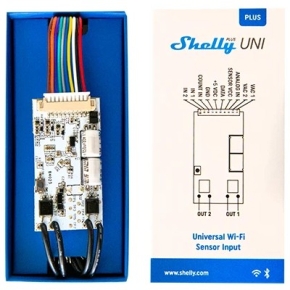 Shelly Relais Plus Uni WLAN Universalmodul Messfunktion