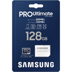 CARD 128GB Samsung PRO Ultimate microSDXC 200MB/s +Adapter