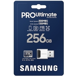 CARD 256GB Samsung PRO Ultimate microSDXC 200MB/s + USB-Kartenleser