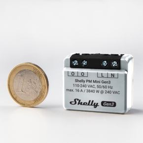 Shelly Relais PM Mini Gen. 3 WLAN BT Unterputz