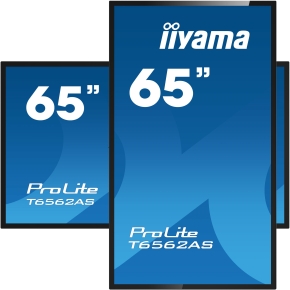 IIYAMA 164.0cm(65) T6562AS-B1 16:9 Touch 3xHDMI+2xUSB retail (Speditionsversand)