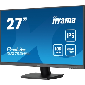 68,6cm/27 (1920x1080) iiyama ProLite XU2793HSU-B6 16:9 FHD IPS 1ms 100Hz HDMI DP USB Speaker Black