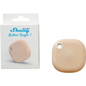 Shelly Plug & Play Blu Button Tough Mocha Bluetooth Schalter & Dimmer Dunkelbeige