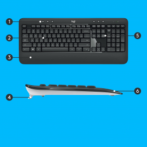 Logitech MK540 Advanced - Tastatur-und-Maus-Set US