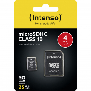 4GB Intenso 3413450 MicroSDHC 20MB/s