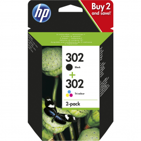 HP Tinte 302 X4D37AE 2er Pack Schwarz / Color (Cyan/Magenta/Gelb)