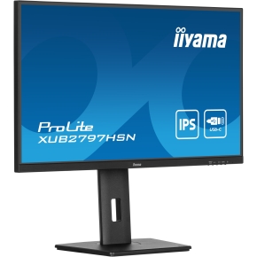 68,5cm/27 (1920x1080) iiyama PROLITE XUB2797HSN-B1 16:9 FHD IPS 1ms 100Hz HDMI DP USB-C RJ45 Speaker Pivot Black