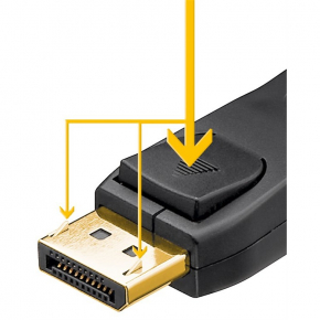 DisplayPort 1.2 (ST-ST) 2m Anschlusskabel Schwarz