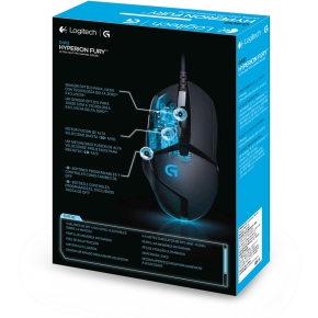 Logitech Hyperion Fury G402 Mouse right-handed 8 buttons wired USB