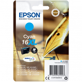 TIN Epson Tinte 16XL C13T16324012 Cyan bis zu 450 Seiten