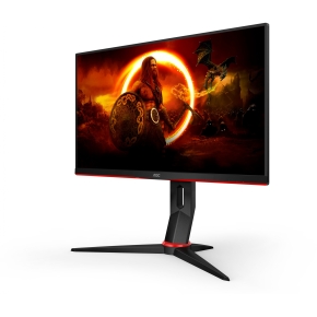 61cm/24 (2560x1440) AOC Q24G2A/BK Gaming IPS 1ms 165Hz IPS QHD DP HDMI LS Black Red