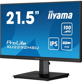 55,9cm/22 (1920x1080) iiyama ProLite XU2292HSU-B6 16:9 FHD IPS 0,4ms 100Hz HDMI DP USB Speaker Black