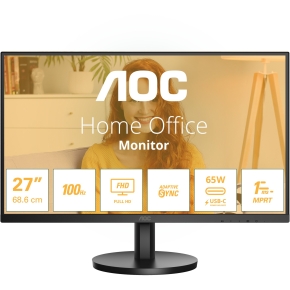 68,68cm/27 (1920x1080) AOC Basic-line 27B3CA2 16_AOC Basic-line 27B3CA2 16:9 FHD IPS 1ms 100Hz HDMI USB-C Speaker Black