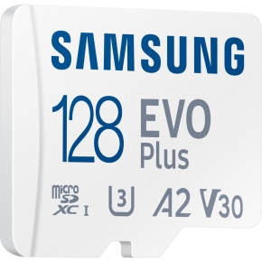 CARD 128GB Samsung EVO PLUS microSDXC UHS-I U3 inkl. SD Adapter