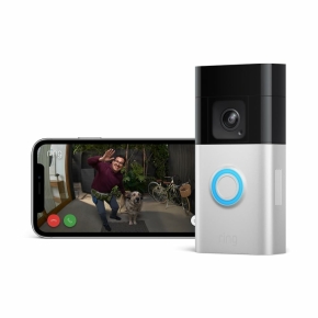 Amazon Ring Stick Up Cam Battery White