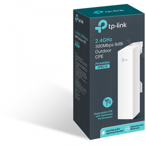 TP-Link CPE210 Outdoor - 2.4 GHz 300 Mbps 9 dBi Outdoor CPE