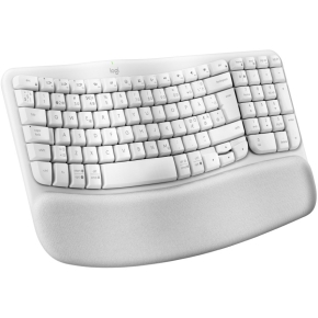 Logitech Wave Keys wireless ergonomic keyboard - OFFWHITE - (DE) - 2.4GHZ/BT - N/A - CENTRAL-419 - UNIVERSAL