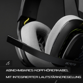 Logitech Astro Gaming A10 Gen 2 Headset full size wired 3.5 mm jack black