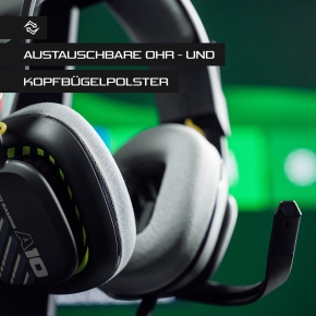 Logitech Astro Gaming A10 Gen 2 Headset full size wired 3.5 mm jack black