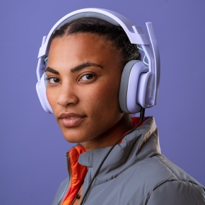 Logitech Astro Gaming A10 Gen 2 Headset full size wired 3.5 mm jack lilac