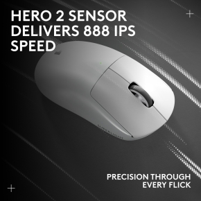 LOGITECH G PRO X SUPERLIGHT 2 LIGHTSPEED Gaming Mouse - WHITE - 2.4GHZ - N/A - EER2-933 - 933