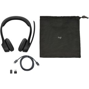 Logitech Headset - Zone 305 - Midnight Black - 2.4GHZ/BT - PLUGC - EMEA28-935 - BUNDLE TEAMS