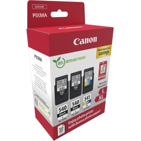 Canon Tinte PG-540L/CL-541XL 5224B015 3er Multipack (2xBK/Color) inkl. Fotopapier