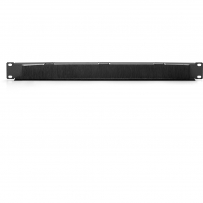 NWSZ Kabelbürstenleiste 19 1HE Digitus 44x483x11 mm, Bürstenöffnung 27x423 mm, Farbe black (RAL 9005)