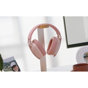 Logitech Zone Vibe 100 Headset full size Bluetooth wireless rose