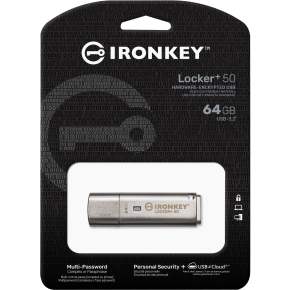 STICK 64GB USB 3.2 Kingston IronKey Locker+ 50