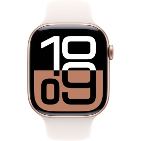 APPLE Watch Series 10 GPS + Cellular 46mm Rose Gold Aluminium Case with Light Blush Sport Band - M/L