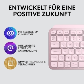 Logitech MX Keys Mini Minimalist Wireless Illuminated Keyboard - ROSE - CENTRAL (DE)