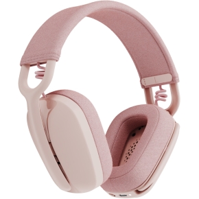 Logitech Zone Vibe 100 Headset full size Bluetooth wireless rose